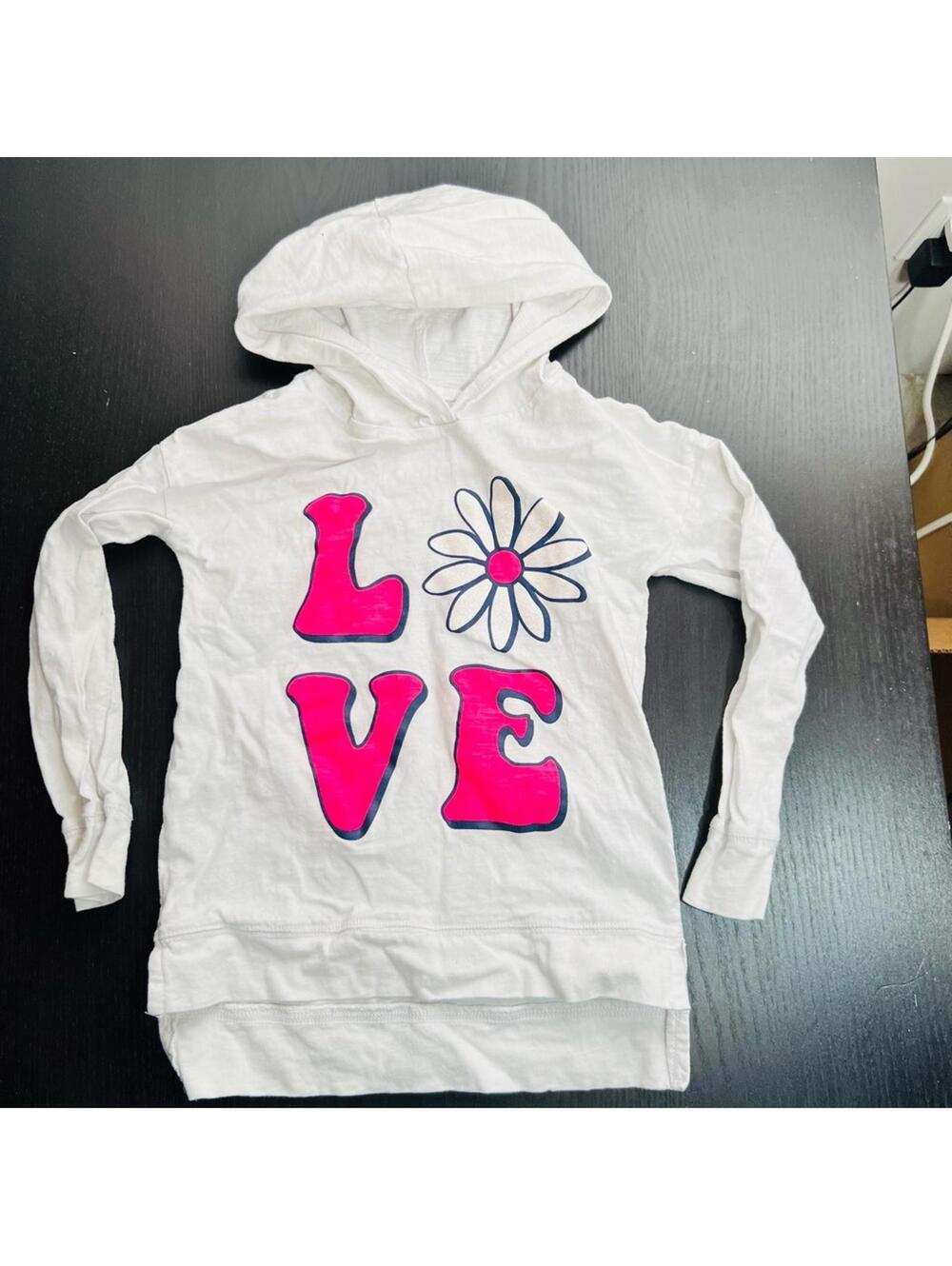OshKosh B'gosh White and Pink Graphic Sweatshirt